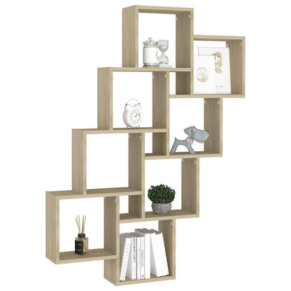 Mensola Parete Cubo Rovere Sonoma 90x15x119cm Legno Multistrato | homemem39