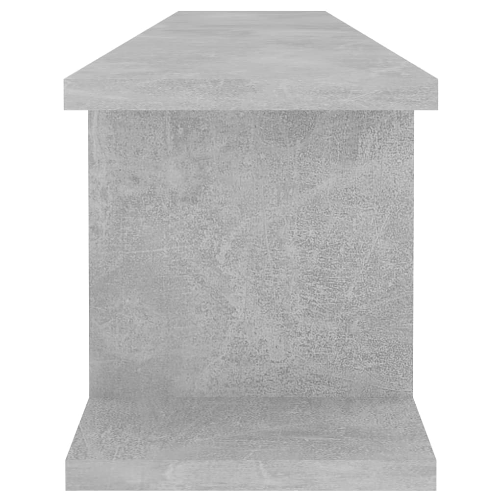 Mensole Parete 2pz Grigio Cemento 105x18x20cm Legno Multistrato | homemem39