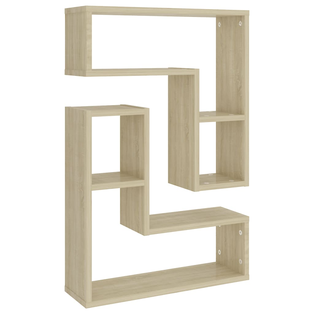 Mensole a Muro 2 pz Rovere Sonoma 50x15x50 cm Legno Multistrato | homemem39