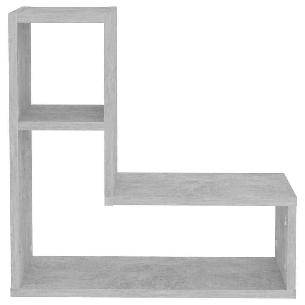 Mensole a Muro 2pz Grigio Cemento 50x15x50cm Legno Multistrato | homemem39