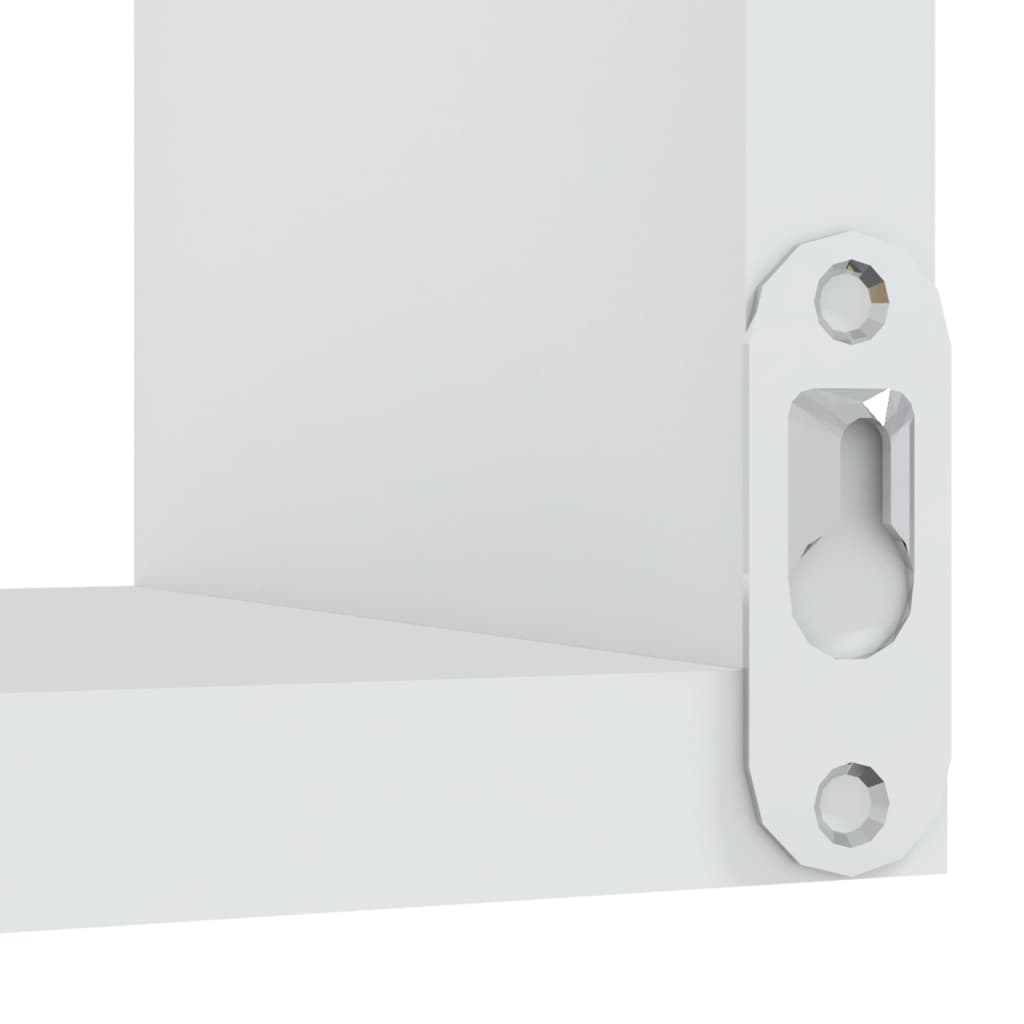 Scaffale Parete Angolo Bianco 40x40x50 cm in Legno Multistrato | homemem39