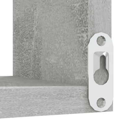 Scaffali Angolari Muro 2pz Grigio Cemento 40x40x50 Multistrato | homemem39