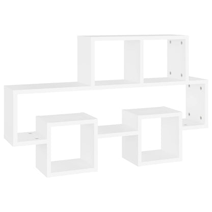 Scaffale a Muro Auto Bianco 82x15x51 cm Legno Multistrato | homemem39