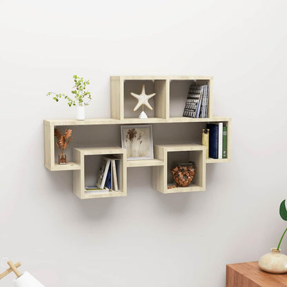 Scaffale Parete Auto Rovere Sonoma 82x15x51cm Legno Multistrato | homemem39