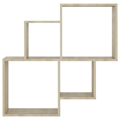 Mensola Muro Cubo Rovere Sonoma 80x15x78,5cm Legno Multistrato | homemem39