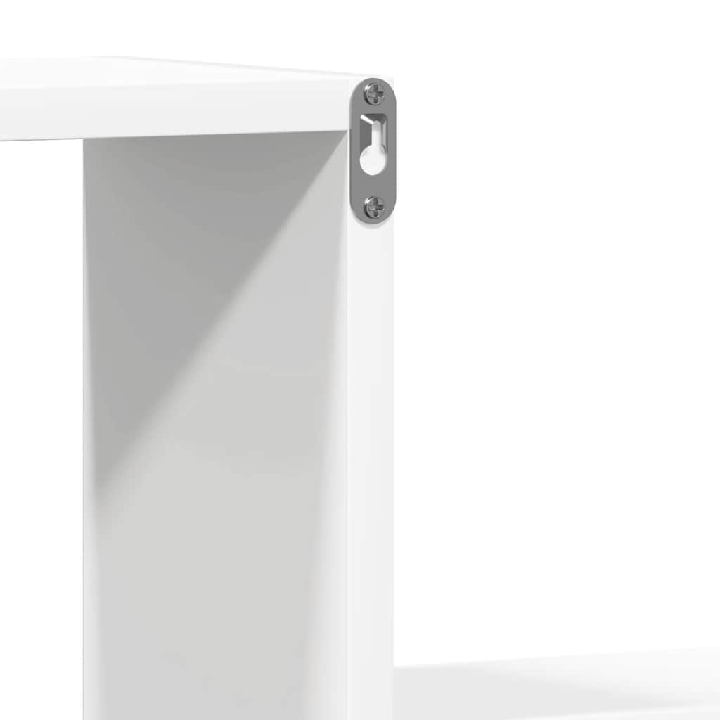 Mensole a Muro 2 pz Bianche 100x15x20 cm in Legno Multistrato | homemem39