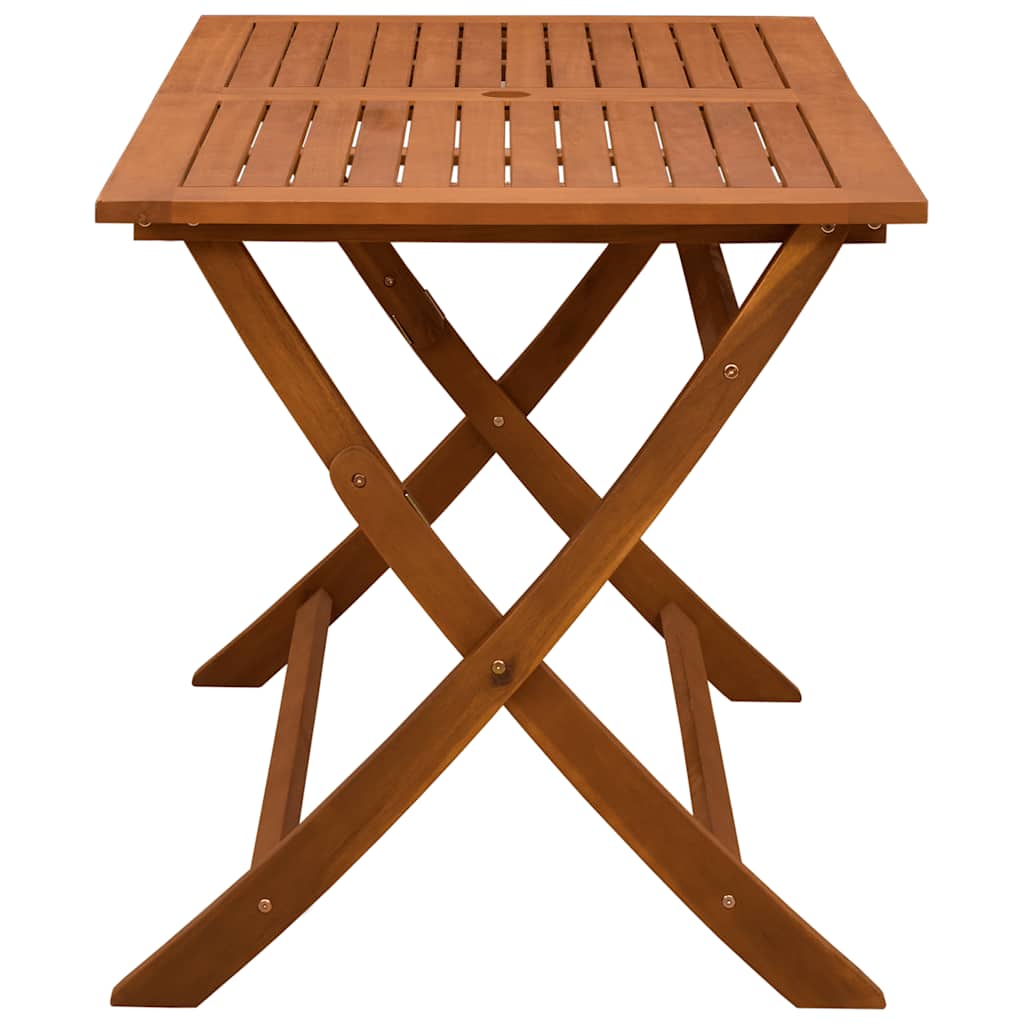 Tavolo Giardino Pieghevole 120x70x75cm Legno Massello Eucalipto | homemem39