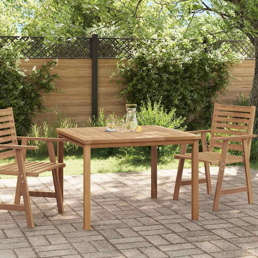 Tavolo da Pranzo per Giardino 110x110x77 cm in Massello di Teak