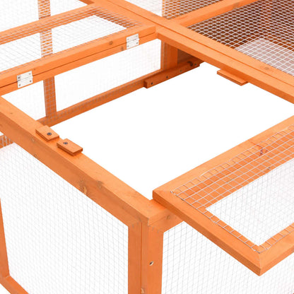 Gabbia per Animali da Giardino 150x100x50 cm Massello di Abete - homemem39