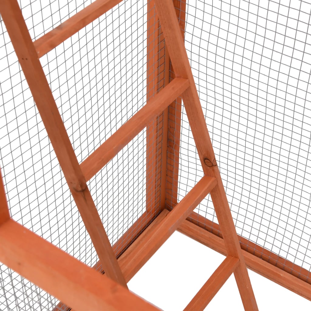 Gabbia per Uccelli 68x62x166 cm in Legno di Abete - homemem39