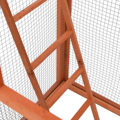 Gabbia per Uccelli 68x62x166 cm in Legno di Abete - homemem39