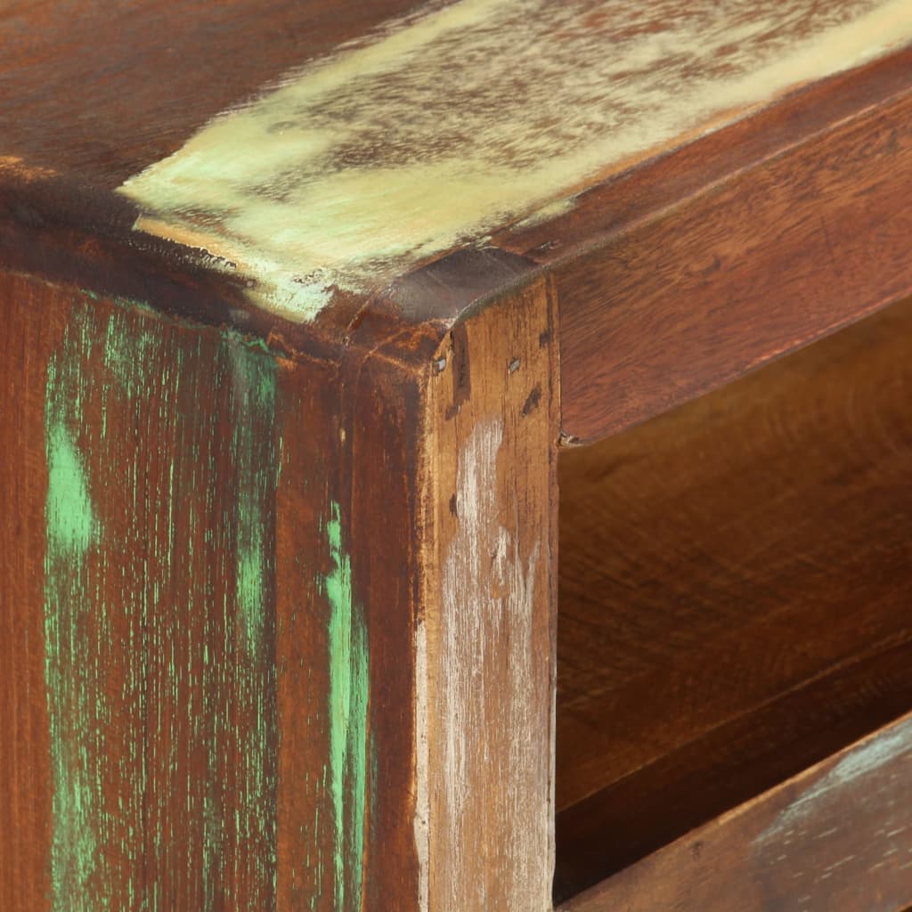 Multicolored TV Stand 110x30x40 cm in Reclaimed Wood
