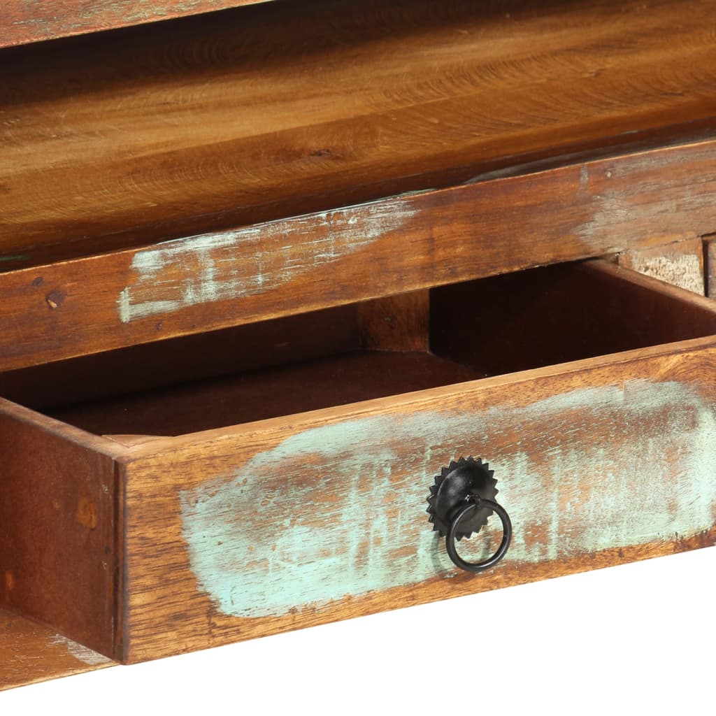 Multicolored TV Stand 110x30x40 cm in Reclaimed Wood