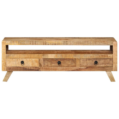 TV Cabinet 110x30x40 cm in Solid Mango Wood