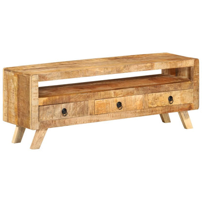 TV Cabinet 110x30x40 cm in Solid Mango Wood