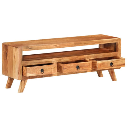 TV Cabinet 110x30x40 cm in Solid Acacia Wood