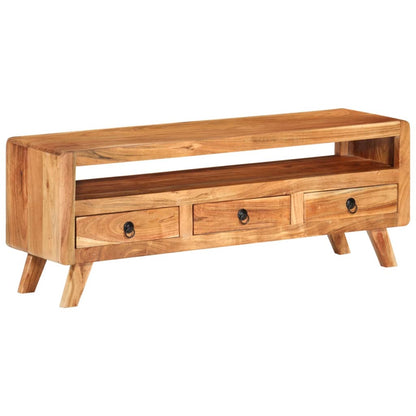 TV Cabinet 110x30x40 cm in Solid Acacia Wood