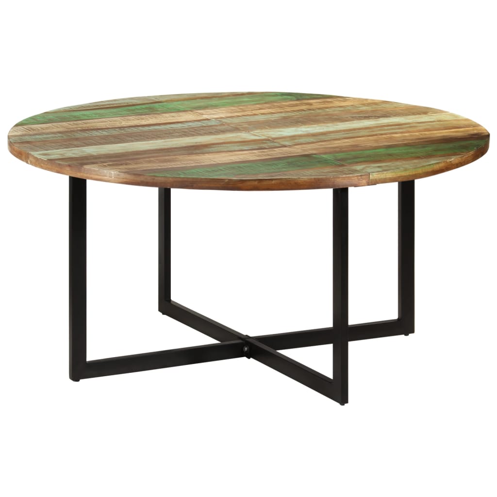 Tavolo da Pranzo 150x75 cm in Legno Massello di Recupero | homemem39