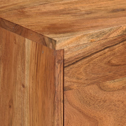 Honey Brown and Gray TV Cabinet 110x30x50cm in Acacia Wood