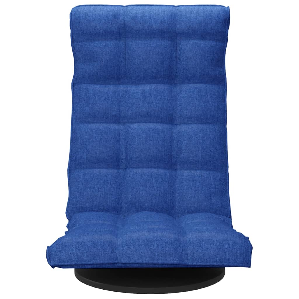 Sedia da Pavimento Girevole Blu in Tessuto | homemem39