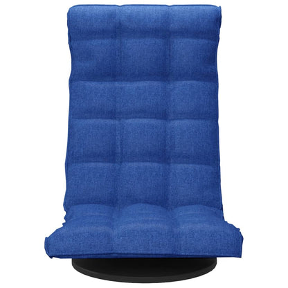 Sedia da Pavimento Girevole Blu in Tessuto | homemem39