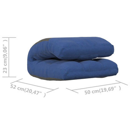 Sedia a Sdraio da Terra Pieghevole Blu in Tessuto | homemem39