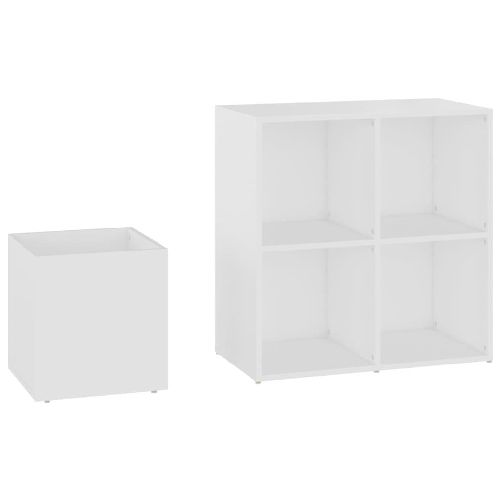 Scarpiera da Ingresso Bianca 105x35,5x70cm in Legno Multistrato - homemem39