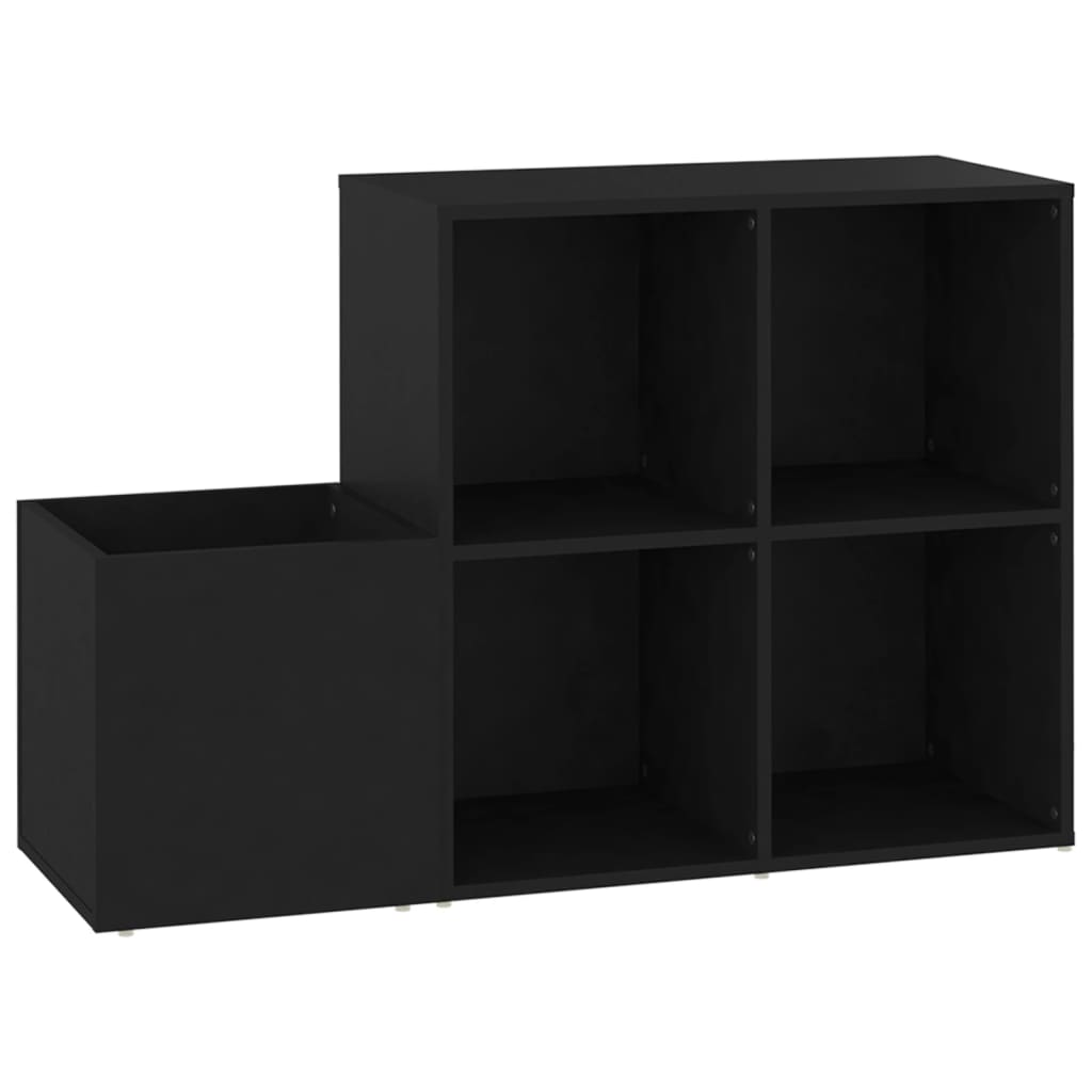 Scarpiera da Ingresso Nera 105x35,5x70cm in Legno Multistrato - homemem39