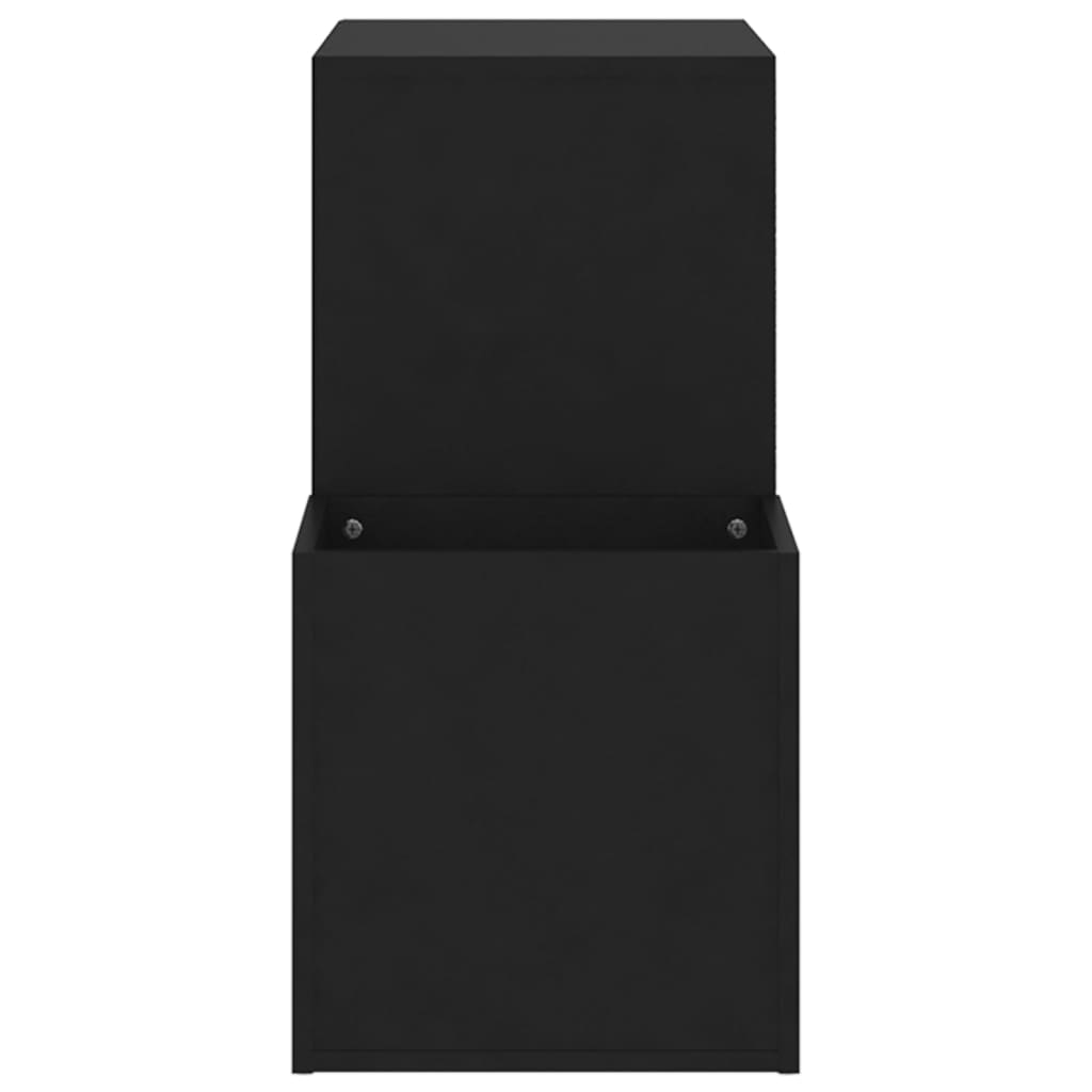 Scarpiera da Ingresso Nera 105x35,5x70cm in Legno Multistrato - homemem39