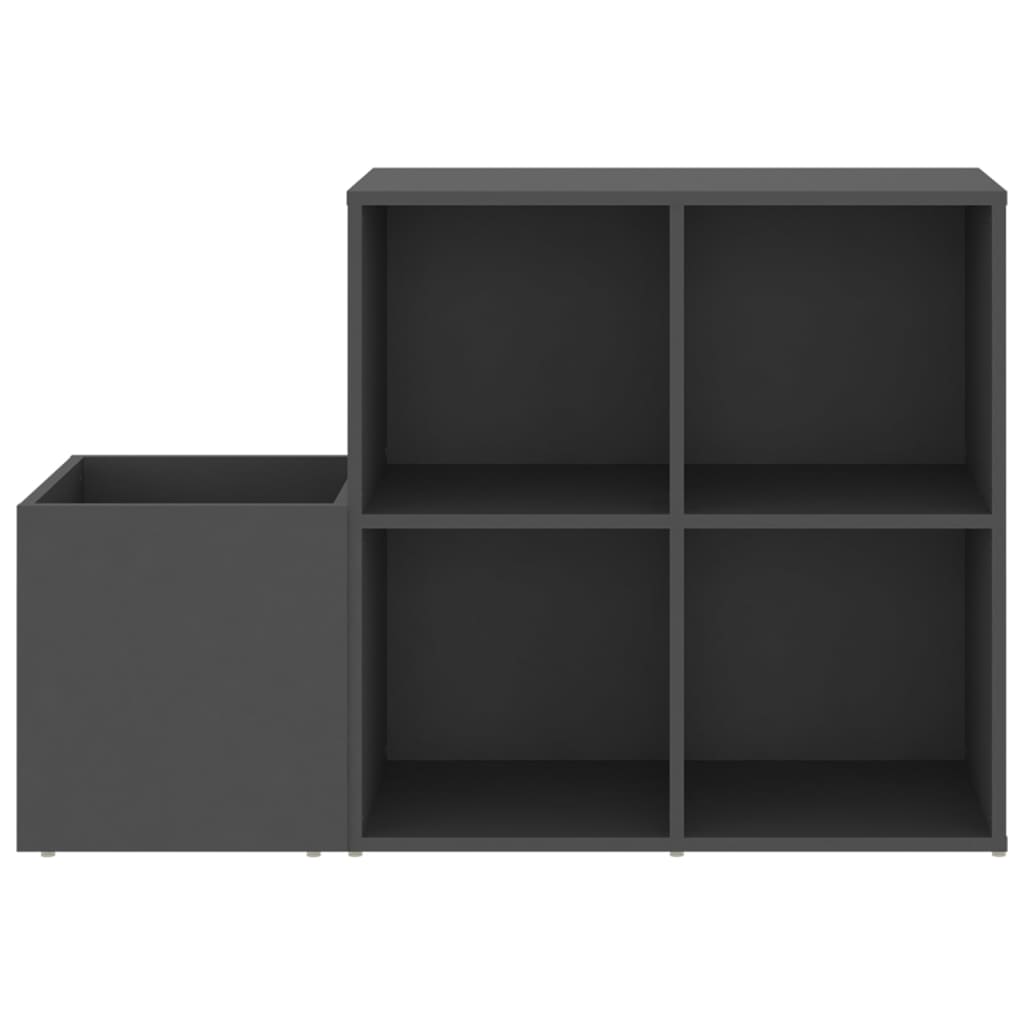 Scarpiera da Ingresso Grigia 105x35,5x70cm in Legno Multistrato - homemem39