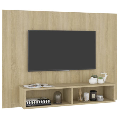 Mobile TV a Muro Rovere Sonoma 120x23,5x90 cm Legno Multistrato - homemem39