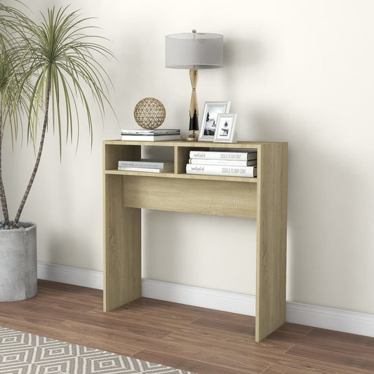 Tavolino Consolle Rovere Sonoma 78x30x80cm in Legno Multistrato - homemem39
