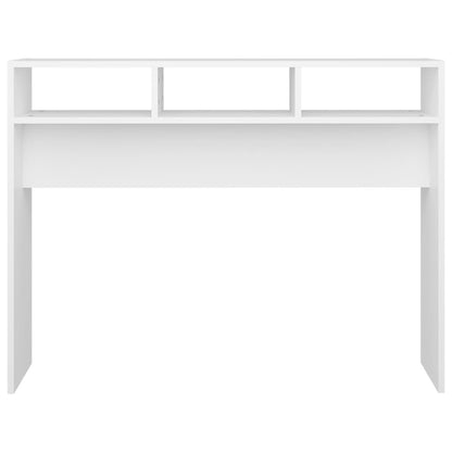 Tavolino Consolle Bianco 105x30x80 cm in Legno Multistrato - homemem39