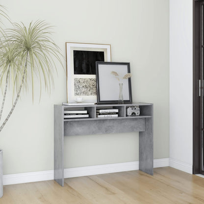 Tavolino Consolle Grigio Cemento 105x30x80cm Legno Multistrato - homemem39