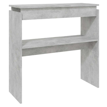 Tavolino Consolle Grigio Cemento 80x30x80cm Legno Multistrato | homemem39
