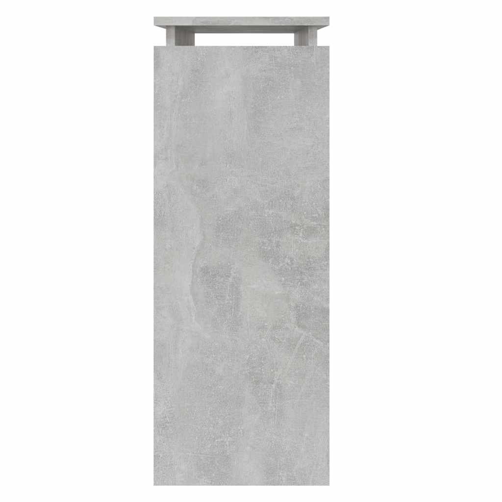 Tavolino Consolle Grigio Cemento 80x30x80cm Legno Multistrato - homemem39