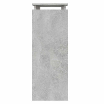 Tavolino Consolle Grigio Cemento 80x30x80cm Legno Multistrato - homemem39