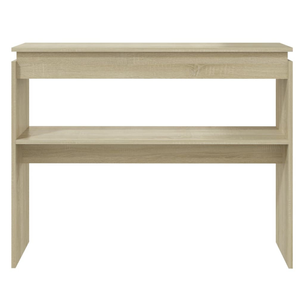 Tavolino Consolle Rovere Sonoma 102x30x80 cm Legno Multistrato | homemem39