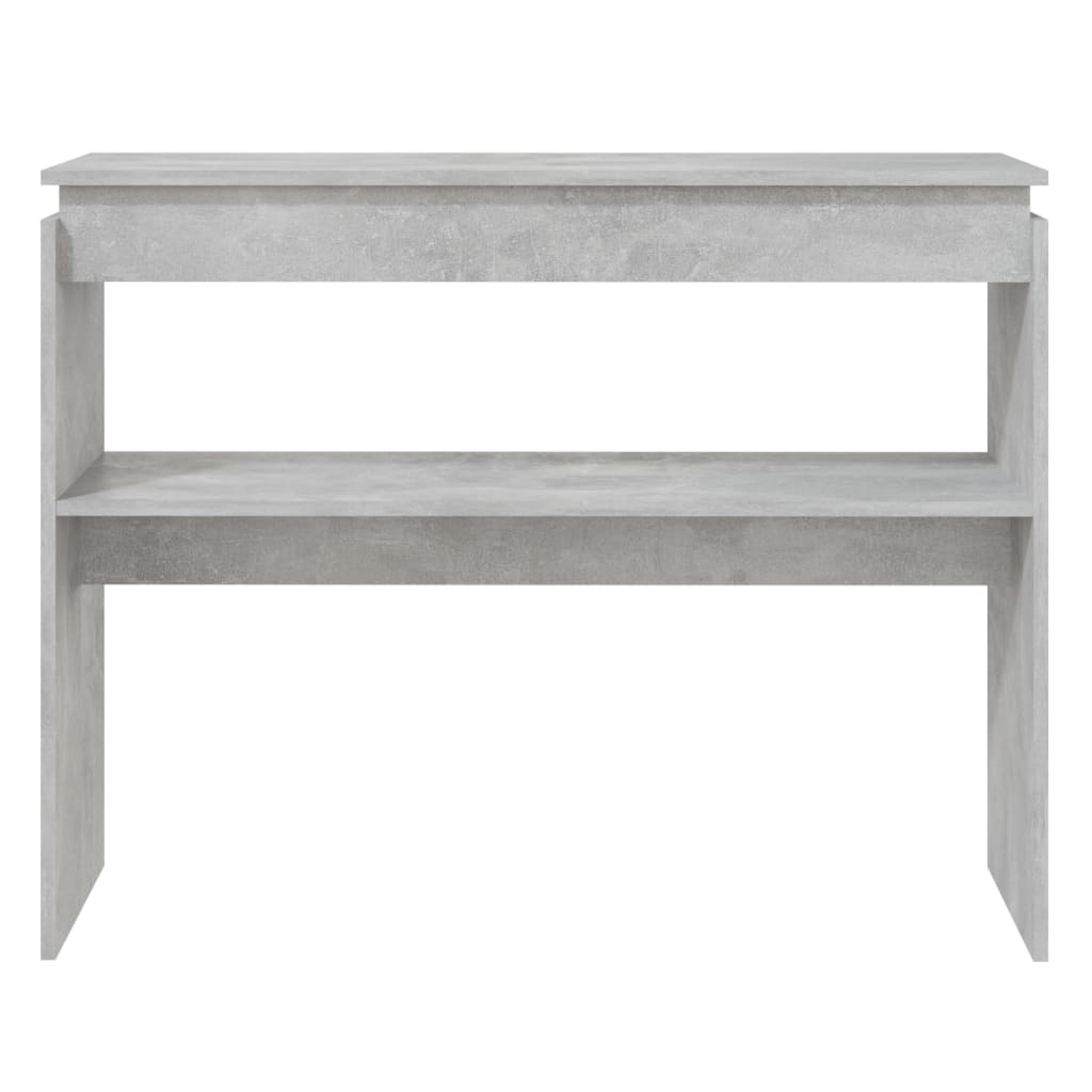 Tavolino Consolle Grigio Cemento 102x30x80cm Legno Multistrato | homemem39