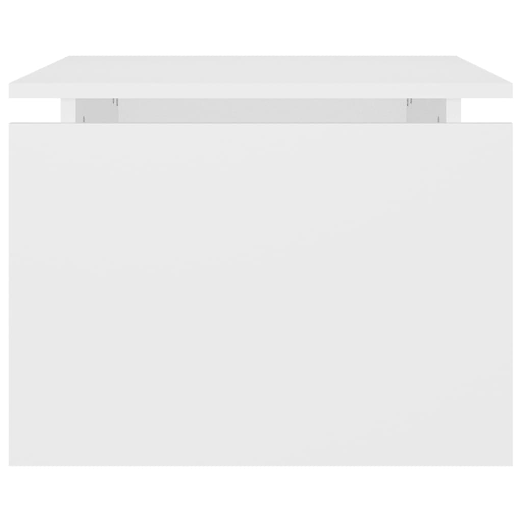 Tavolino da Salotto Bianco 68x50x38 cm Legno Multistrato | homemem39