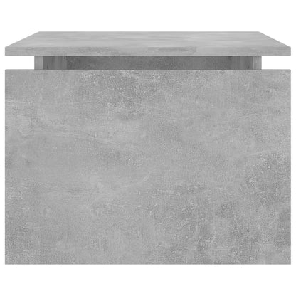 Tavolino da Salotto Grigio Cemento 68x50x38cm Legno Multistrato | homemem39