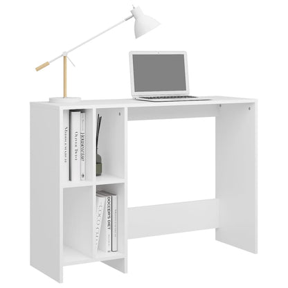 Scrivania Bianca 102,5x35x75 cm in Legno Multistrato - homemem39