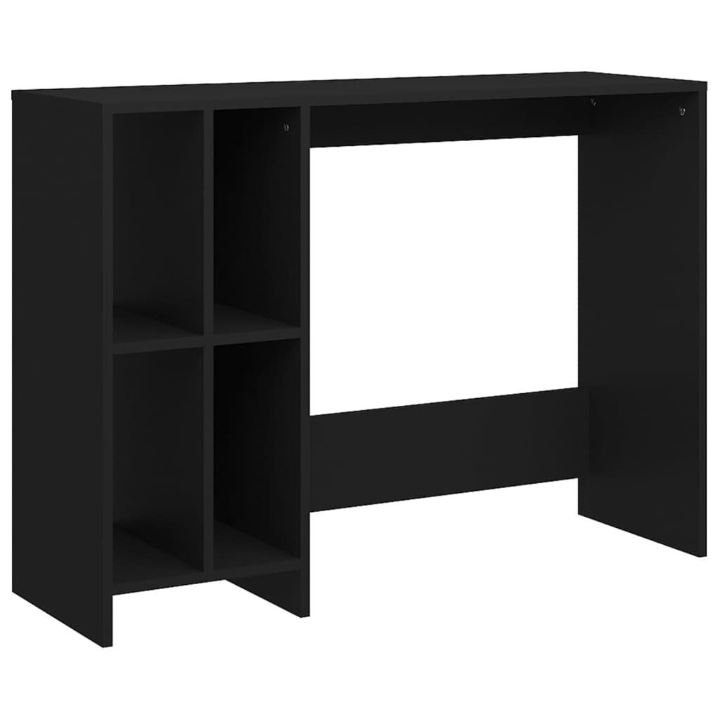 Scrivania per Portatile Nera 102,5x35x75 cm Legno Multistrato - homemem39