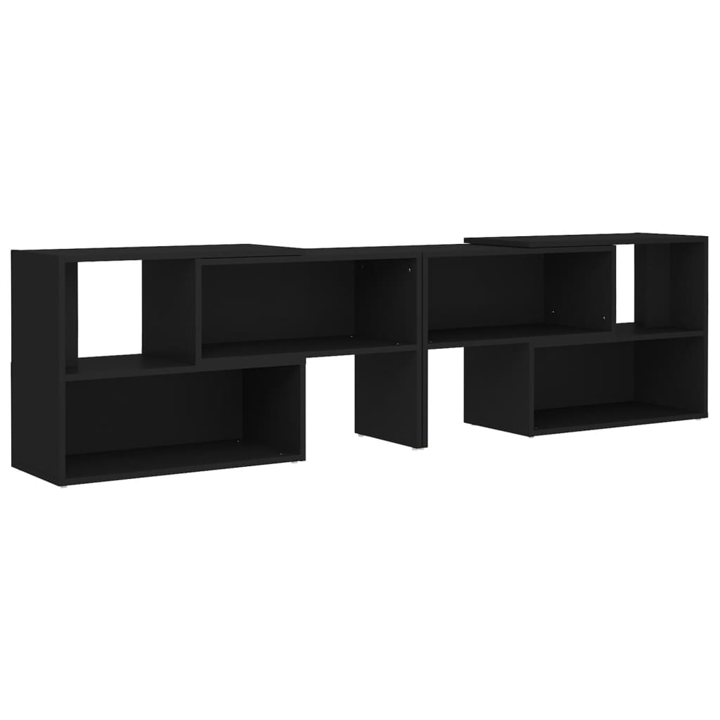 Mobile Porta TV Nero 149x30x52 cm in Legno Multistrato - homemem39