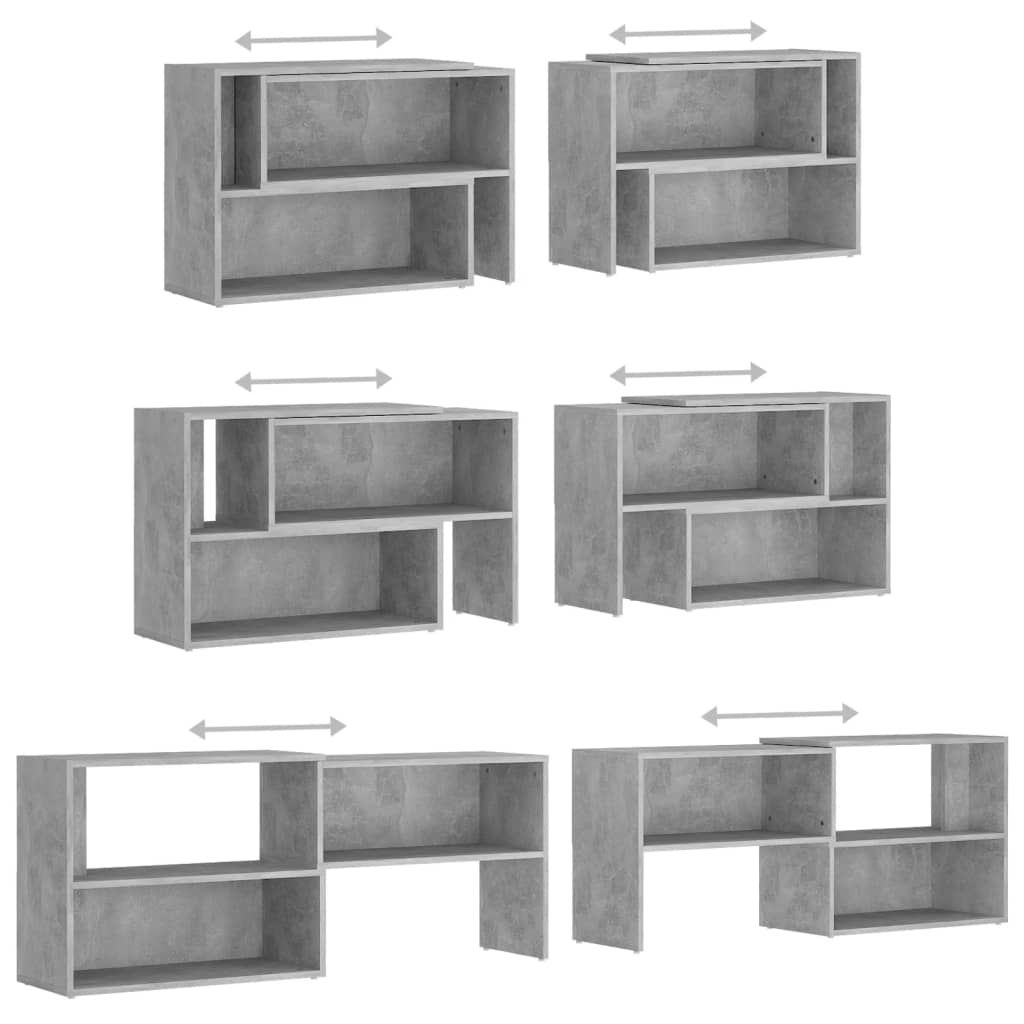 Mobile Porta TV Grigio Cemento 149x30x52cm in Legno Multistrato - homemem39