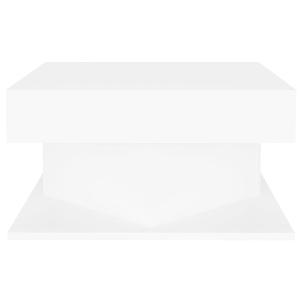 Tavolino da Salotto Bianco 57x57x30 cm in Legno Multistrato | homemem39