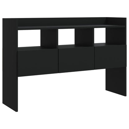 Credenza Nera 105x30x70 cm in Legno Multistrato - homemem39