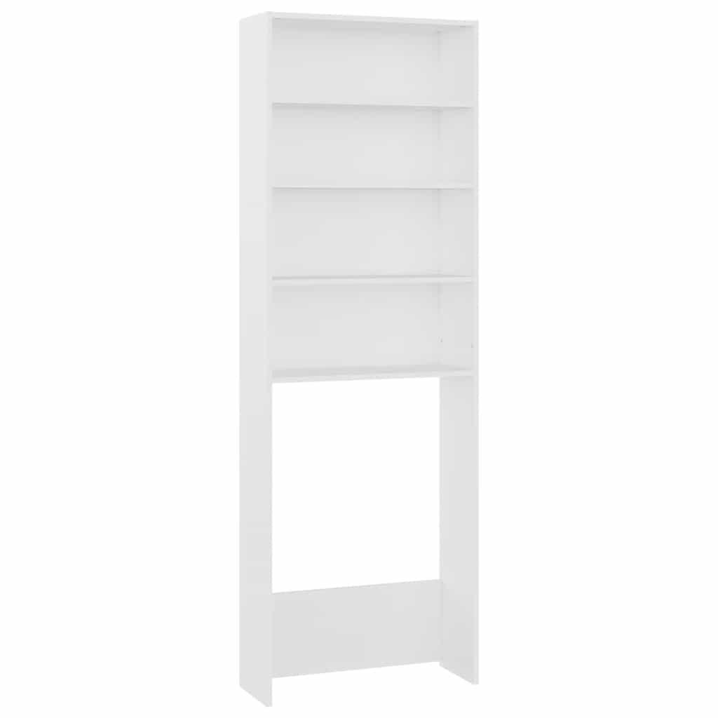 Mobile per Lavatrice Bianco 64x24x190 cm - homemem39