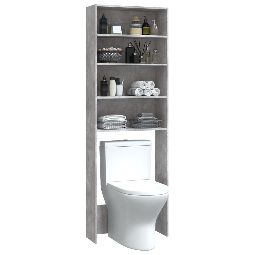 Mobile per Lavatrice Grigio Cemento 64x24x190 cm - homemem39