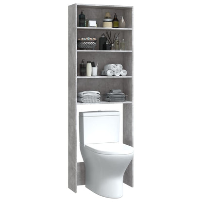 Mobile per Lavatrice Grigio Cemento 64x24x190 cm - homemem39